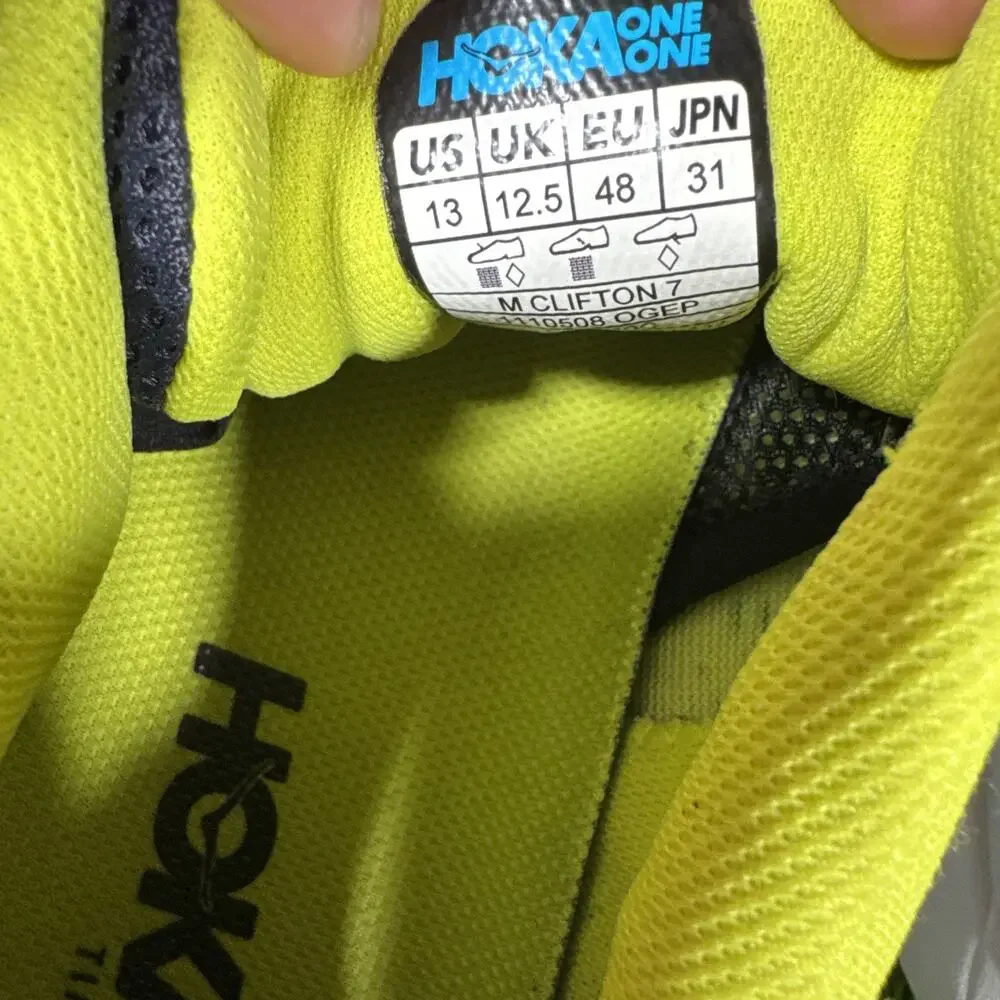 Hoka One One Clifton 7 Mens Size 13 Navy Blue Athletic Running Shoes Sneakers - Picture 12 of 12